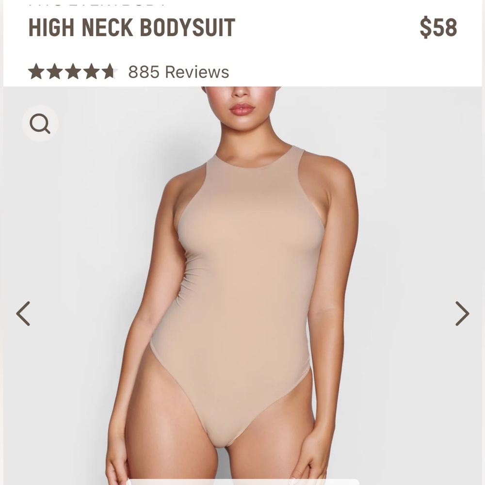 Skims high neck bodysuit